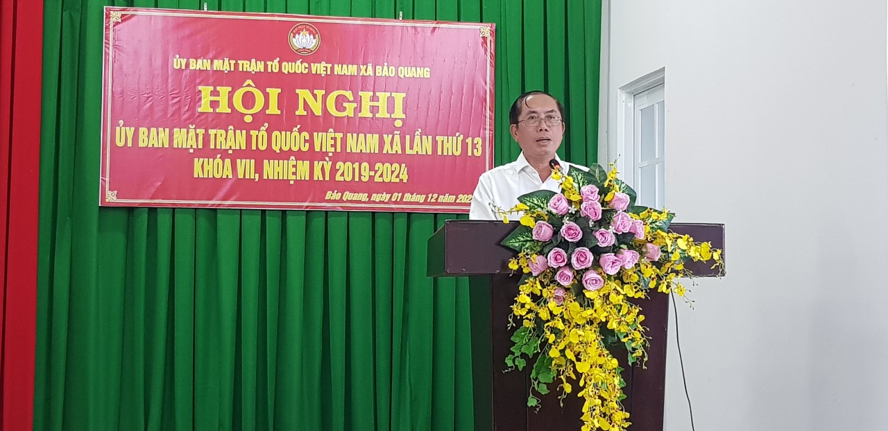 Ông Nguyễn Trung Tín , UV.BTV- Chủ tịch Ủy ban MTTQ Việt Nam thành phố phát biểu chỉ đạo Hội nghị.jpg