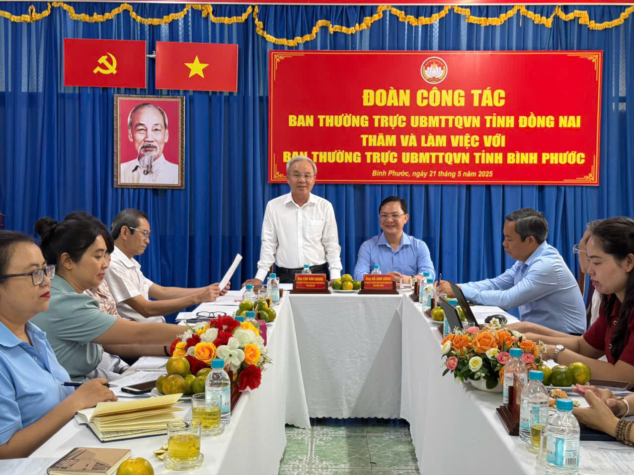 Lãnh đạo Mặt trận tỉnh Đồng Nai gặp gỡ, làm việc với Mặt trận tỉnh Bình Phước
