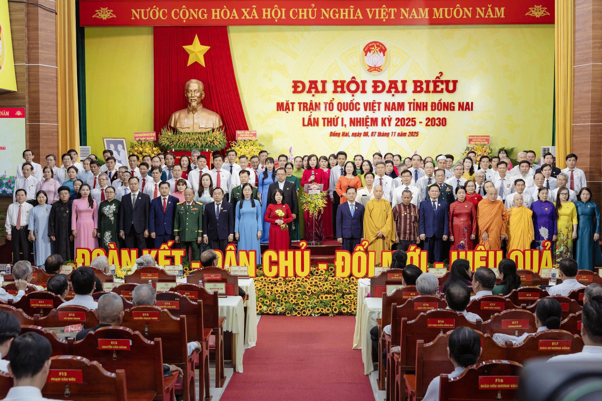 Cơ cấu nhân sự Ủy ban MTTQ Đồng Nai khóa I, nhiệm kỳ 2025 – 2030: Khẳng định vai trò nòng cốt chính trị vững mạnh