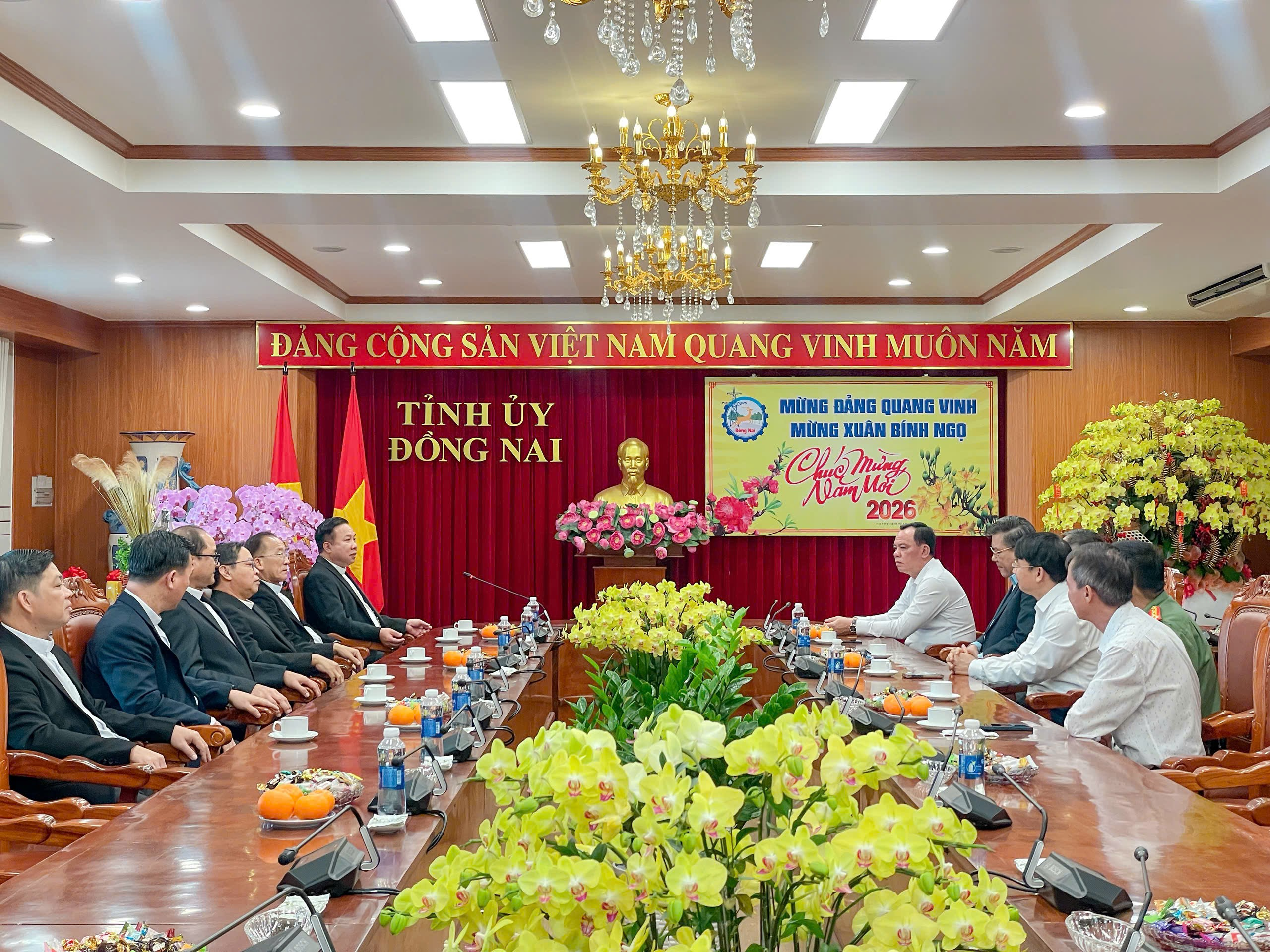 Lãnh đạo tỉnh Đồng Nai tiếp đoàn Tòa Giám mục Giáo phận Ban Mê Thuột và Ban Đại diện Hội thánh Tin lành Việt Nam (miền Nam) đến thăm, chúc Tết.