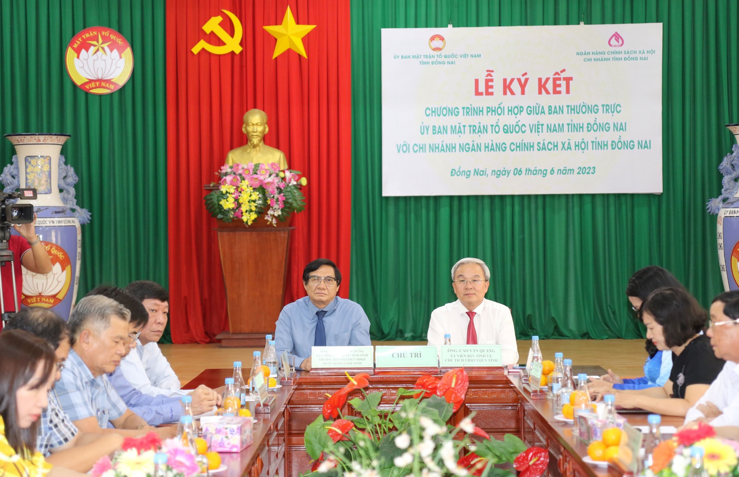 Ký kết Chương trình phối hợp giữa Ủy ban MTTQ Việt Nam tỉnh và Chi nhánh Ngân hàng Chính sách xã hội...